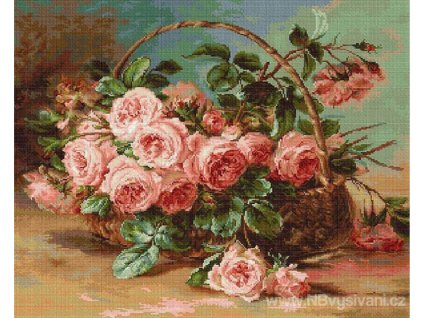 LUC-B547 Košík s růžemi