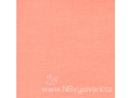 A-VOVS026-CORAL Voile Solid in Coral (10cm)