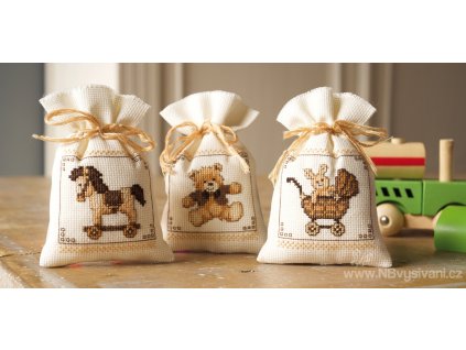 VE-PN0148117 Dekorační sáčky - dětské motivy (set 3ks)
