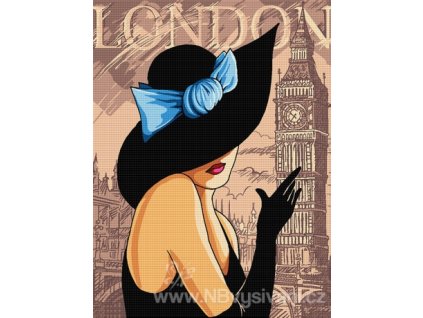 HU-AZ611 Londýn (gobelínový steh)