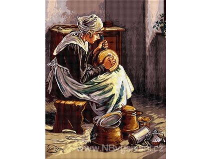 HU-AZ080.1 Hospodyně (gobelínový steh)