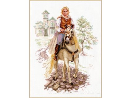 AL4-17 Mladík na bílém koni