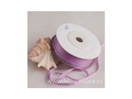 V14120 Stuha saténová EMA 12mm - světle fialová (10m)
