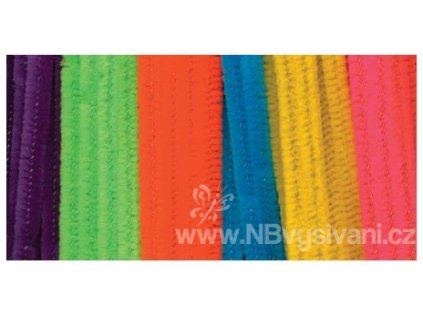 N-1084-991 Chlupaté drátky - neonové 30cm (100ks)