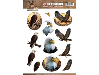 N-SB10161 3D papíry pro vystřihování - Divoká zvířata II
