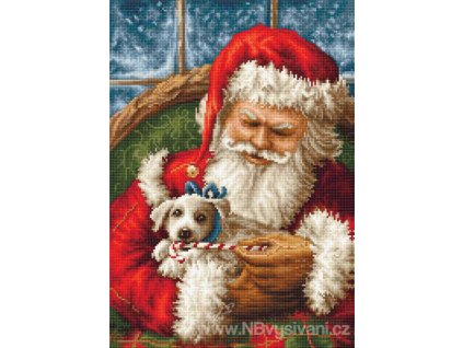 LUC-B561 Santa Claus a štěňátko