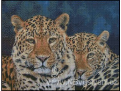 Two Leopards (Aida 18ct)