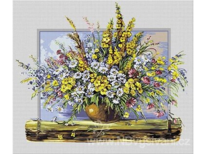 HU-AZ487 Luční kvítí (gobelínový steh)