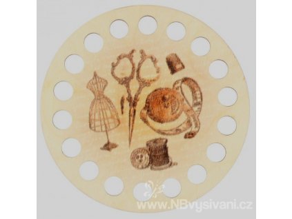 BU-DZ31003 Retro dřevěný organizér vyšívacích přízí...