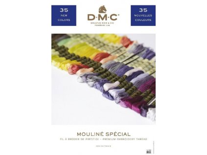 DMC-W100B Barevnice s kousky přízí DMC (včetně 35 nových odstínů)