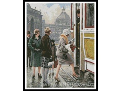 IC25477-13254 At the Tram Stop (Aida 18ct)