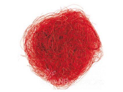 AP2425 Dekorační sisal - červený 30g