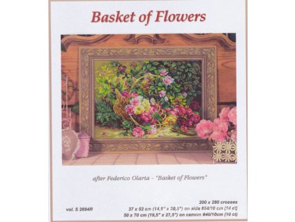 OR2694 Basket of Flowers (předloha)