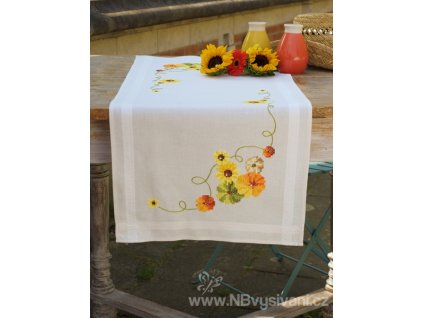 VE-PN0162453 Ubrus se slunečnicemi (40x100cm)
