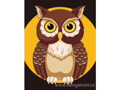 ART-MINI16130015 Malování podle čísel - Sova při...