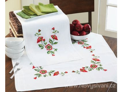 DUF1288 Ubrus s máky (40x100cm)