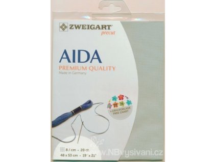 ZW3793PP-5018 Aida 18ct Grey Blue (48x53cm)