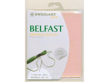 ZW3609PP-4034 Belfast 32ct Baby Pink (48x68cm)