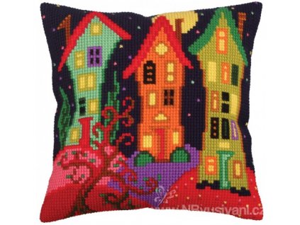 ADA5.258 Polštář s městečkem II.