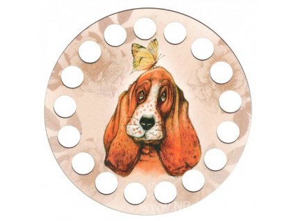 BU-DZ31033 Retro dřevěný organizér vyšívacích přízí...