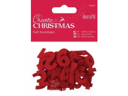 ALL-PMA358920 Filcová čísla pro adventní kalendář (41ks)