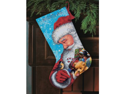 81392 1 71 09145 santa and toys stocking puncocha