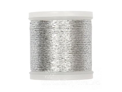 RICO2011.922 Metalická příze N.20 - Silver (50m)
