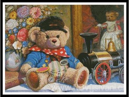 82232 ic10023 11282 teddy and locomotive predloha