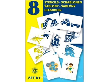 AP991042-K Šablony A5 - Pro kluky (8ks)