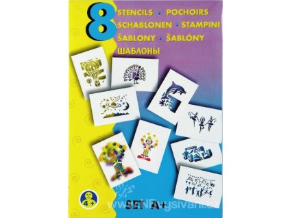 AP991049-A Šablony A5 - Mix motivů (8ks)
