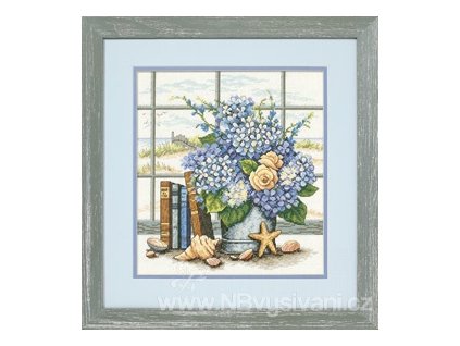 35166 Hydrangeas And Shells - Hortenzie a lastury