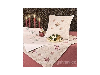 HOF7545-10 Ubrus Raute bílý (40x100cm)