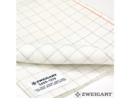 ZW3459-1219 Aida 14ct White s mřížkou (110x100cm)