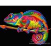 ART-MINI16130033 Malování podle čísel - Chameleon (17x13cm)