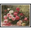 IC28502-13618 Basket of Roses Painting (Aida 18ct)