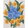 GR-3333 Modré a žluté květy