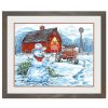 DIM73-91434 Malování podle čísel - Country Snowman (51x41cm)
