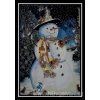 IC7378-2020 Snowman Plate (Aida 18ct)