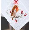VE-PN0157099 Ubrus s červenkou a jeřabinami (80x80cm)