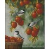 Apple Harvest Chickadees (Aida 18ct)