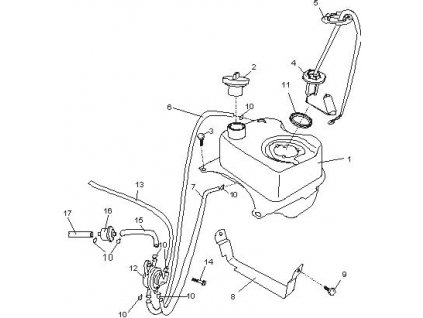 08 - držák nádrže paliva