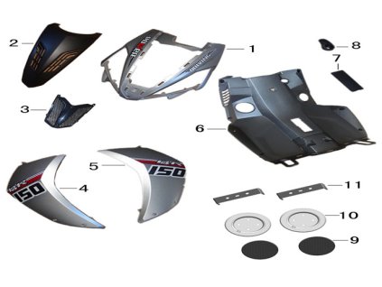 04 - kryt přední boční L. (modrá met.)