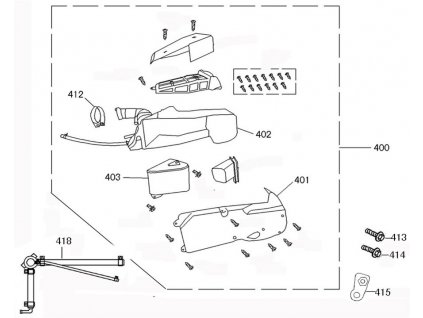 401 - kryt filtru vzduchu