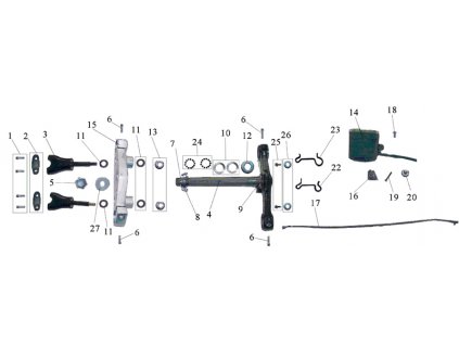 02 - klema řidítek (stříbrná)