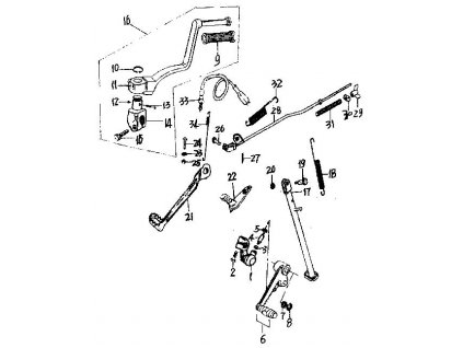 06 - pedál řazení sestava