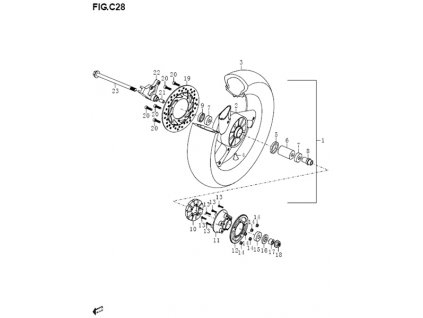 03 - pneu zadní 140/70 H R17