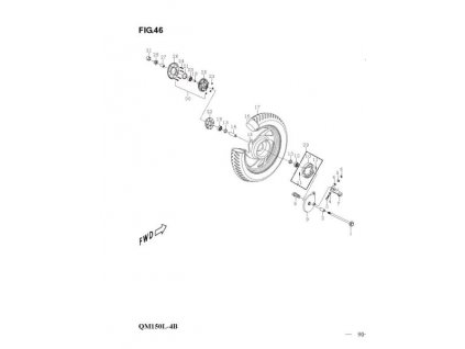 17 - pneu zadní 130/90 R15