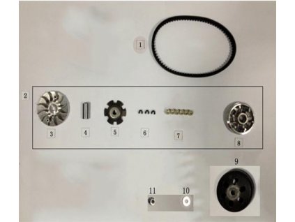 09 - spojka variátoru sestava