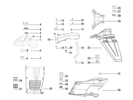 06 - držák brzd. hadic přední I