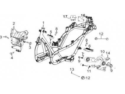 10 - držák motoru kolíbka